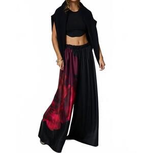 NEW STILLWATER widest leg pants in midnight rose